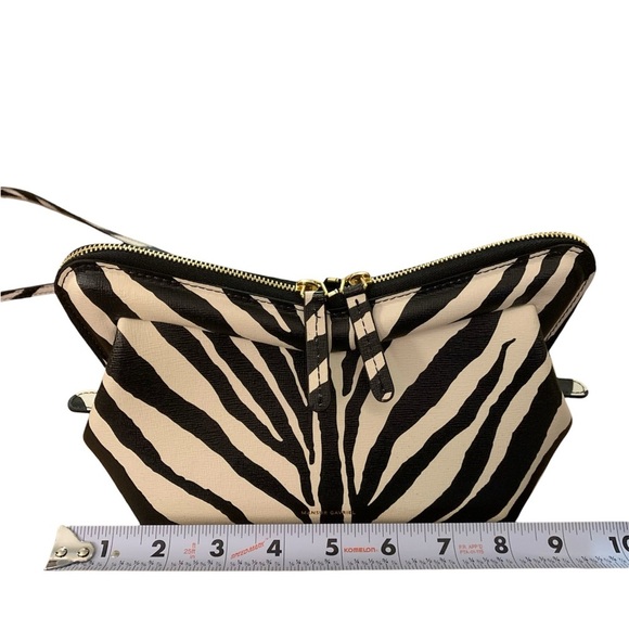 Mansur Gavriel black Mini M Frame Leather Crossbody Bag Zebra NWT - Picture 8 of 12